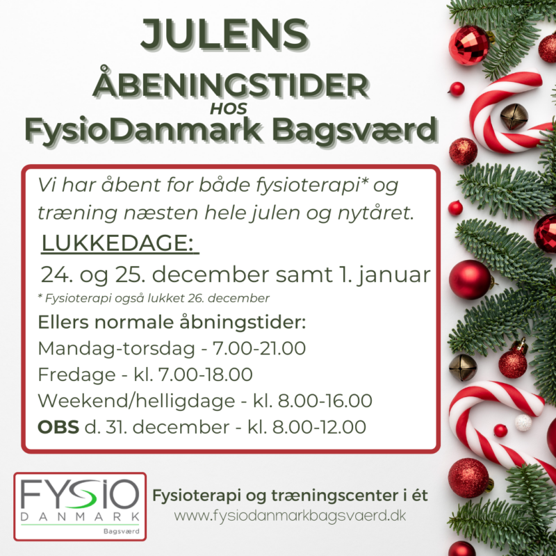 Julens åbningstider 2023